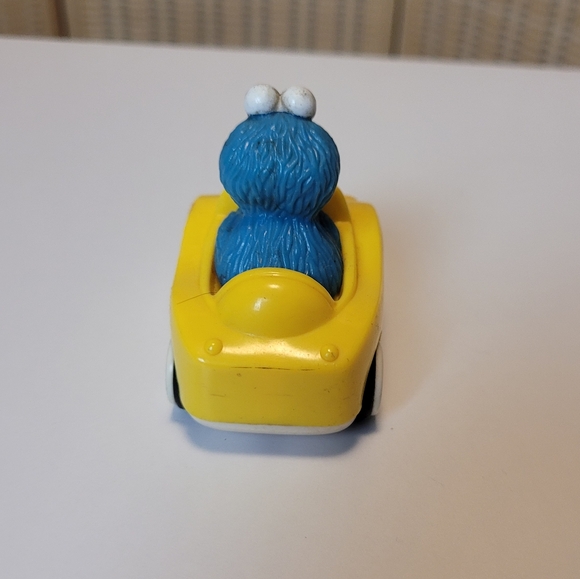 Sesame Street Beginner Race Set Cookie Monster Slot Car Loose 3" Tyco 1991 - Picture 3 of 8